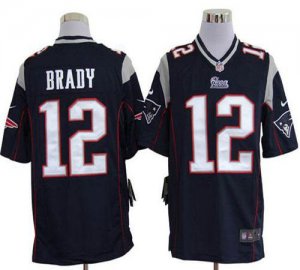 Jerseys Factory Cheap Nike Patriots #12 Tom Brady Navy Blue Team