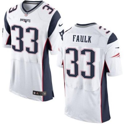 Jerseys Factory Cheap Nike Patriots #33 Kevin Faulk White Men's