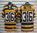 Jerseys Factory Cheap Nike Steelers #36 Jerome Bettis Yellow/Bla