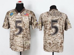 Jerseys Factory Cheap Nike Ravens #5 Joe Flacco Camo Men's Stitc