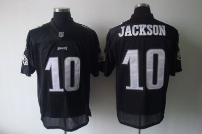 Jerseys Factory Cheap Eagles #10 DeSean Jackson Black Shadow Sti