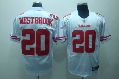 Jerseys Factory Cheap 49ers #20 Brian Westbrook White Stitched N