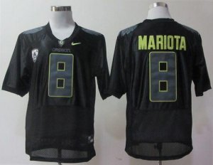 Jerseys Factory Cheap Ducks #8 Marcus Mariota Black Pro Combat P