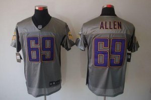 Jerseys Factory Cheap Nike Vikings #69 Jared Allen Grey Shadow M