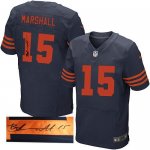 Jerseys Factory Cheap Nike Bears #15 Brandon Marshall Navy Blue