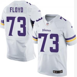 Jerseys Factory Cheap Nike Vikings #73 Sharrif Floyd White Men's