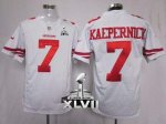 Jerseys Factory Cheap Nike 49ers #7 Colin Kaepernick White Super