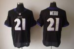 Jerseys Factory Cheap Nike Ravens #21 Lardarius Webb Black Alter