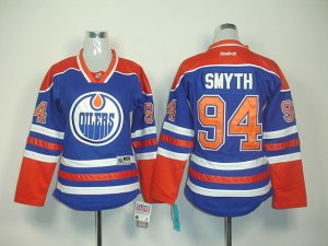 Jerseys Factory Cheap Oilers #94 Ryan Smyth Light Blue Women's H