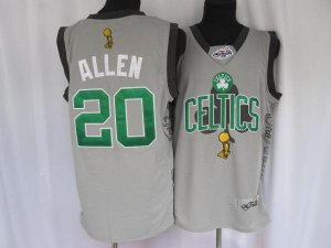 Jerseys Factory Cheap Celtics #20 Ray Allen Embroidered Grey 201