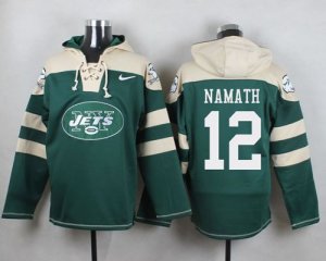 Jerseys Factory Cheap Nike Jets #12 Joe Namath Green Player Pull