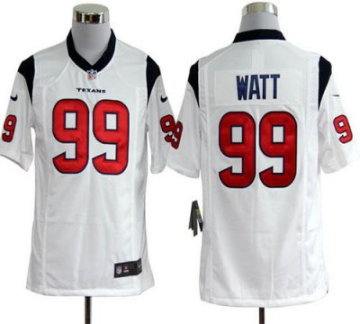 Jerseys Factory Cheap Nike Texans #99 J.J. Watt White Men's Embr