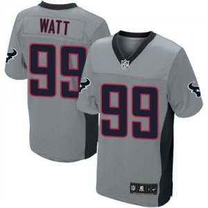 Jerseys Factory Cheap Nike Texans #99 J.J. Watt Grey Shadow Yout