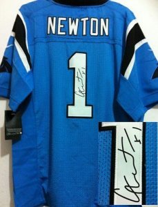 Jerseys Factory Cheap Nike Panthers #1 Cam Newton Blue Alternate
