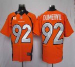 Jerseys Factory Cheap Nike Broncos #92 Elvis Dumervil Orange Tea