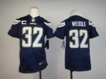 Jerseys Factory Cheap Nike Chargers #32 Eric Weddle Navy Blue Te
