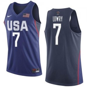 Jerseys Factory Cheap Nike Team USA #7 Kyle Lowry Navy Blue 2016