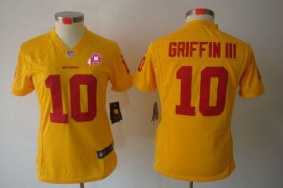 Jerseys Factory Cheap Nike Redskins #10 Robert Griffin III Gold