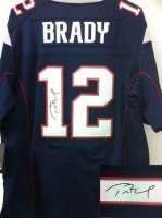 Jerseys Factory Cheap Nike Patriots #12 Tom Brady Navy Blue Team