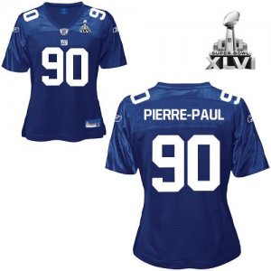 Jerseys Factory Cheap Giants #90 Jason Pierre-Paul Blue Women's