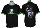 Jerseys Factory Cheap Nike Seahawks #3 Russell Wilson Black Men'