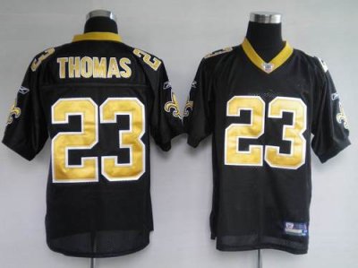 Jerseys Factory Cheap Saints #23 Pierre Thomas Black Stitched NF