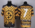 Jerseys Factory Cheap Nike Steelers #7 Ben Roethlisberger Gold M