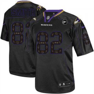 Jerseys Factory Cheap Nike Ravens #82 Torrey Smith New Lights Ou
