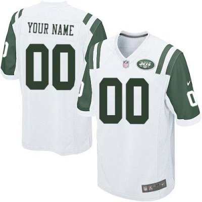 Jerseys Factory Cheap Nike New York Jets Customized White Embroi