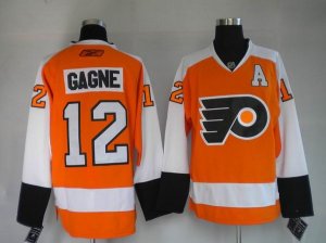 Jerseys Factory Cheap Flyers #12 Simon Gagne Embroidered Orange