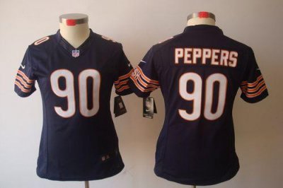 Jerseys Factory Cheap Nike Bears #90 Julius Peppers Navy Blue Te