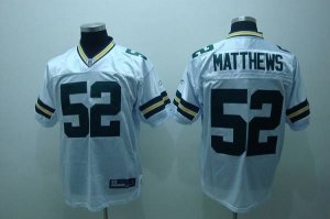 Jerseys Factory Cheap Packers #52 Clay Matthews White Embroidere