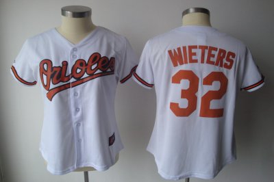 Jerseys Factory Cheap Orioles #32 Matt Wieters White Women's Fas