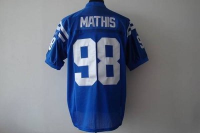 Jerseys Factory Cheap Colts #98 Robert Mathis Blue Stitched NFL