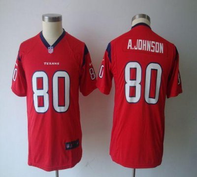 Jerseys Factory Cheap Nike Texans #80 Andre Johnson Red Alternat