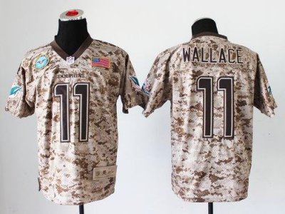 Jerseys Factory Cheap Nike Dolphins #11 Mike Wallace Camo Men's
