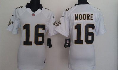 Jerseys Factory Cheap Nike Saints #16 Lance Moore White Women's