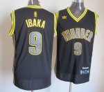 Jerseys Factory Cheap Thunder #9 Serge Ibaka Black Electricity F