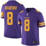 Jerseys Factory Cheap Nike Vikings #8 Sam Bradford Purple Men's