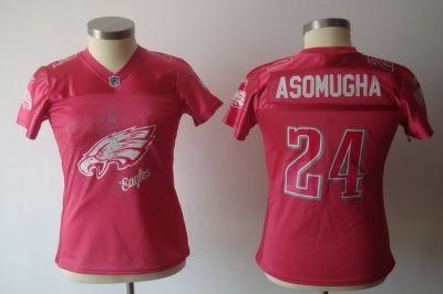 Jerseys Factory Cheap Eagles #24 Nnamdi Asomugha Pink 2011 Women
