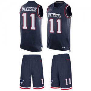 Jerseys Factory Cheap Nike Patriots #11 Drew Bledsoe Navy Blue T