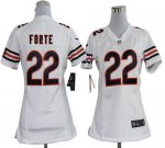 Jerseys Factory Cheap Nike Bears #22 Matt Forte White Women's Em