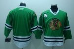 Jerseys Factory Cheap Blackhawks Embroidered Blank Green NHL Jer