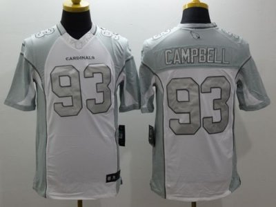 Jerseys Factory Cheap Nike Cardinals #93 Calais Campbell White M