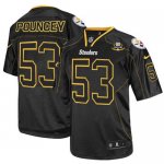 Jerseys Factory Cheap Nike Steelers #53 Maurkice Pouncey Lights