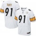 Jerseys Factory Cheap Nike Steelers #91 Stephon Tuitt White Men'