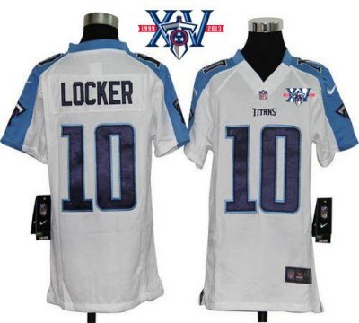 Jerseys Factory Cheap Nike Titans #10 Jake Locker White With 15t
