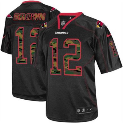 Jerseys Factory Cheap Nike Cardinals #12 John Brown Black Men's