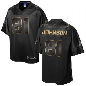 Jerseys Factory Cheap Nike Lions #81 Calvin Johnson Pro Line Bla