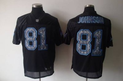Jerseys Factory Cheap Sideline Black United Lions #81 Calvin Joh